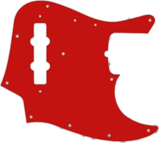 WD Custom Pickguard For Fender 50th Anniversary Jazz Bass #07 Red/White/Red