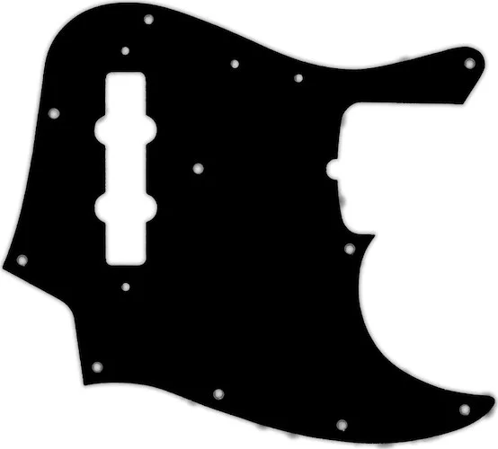 WD Custom Pickguard For Fender 50th Anniversary Jazz Bass #09 Black/White/Black/White/Black