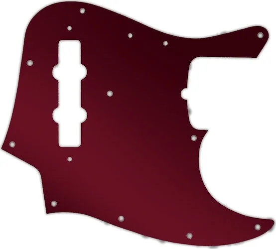 WD Custom Pickguard For Fender 50th Anniversary Jazz Bass #10R Red Mirror