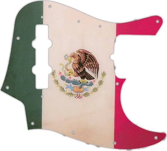 WD Custom Pickguard For Fender 50th Anniversary Jazz Bass #G12 Mexican Flag Graphic