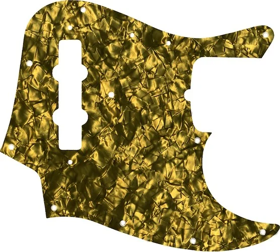 WD Custom Pickguard For Fender 50th Anniversary Jazz Bass #28GD Gold Pearl/Black/White/Black