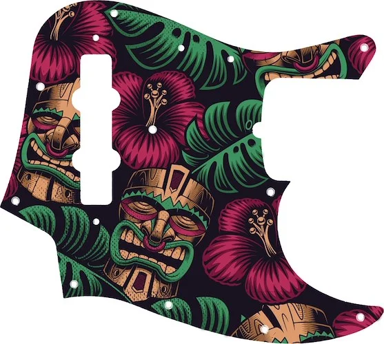 WD Custom Pickguard For Fender 50th Anniversary Jazz Bass #GAL01 Aloha Tiki Graphic