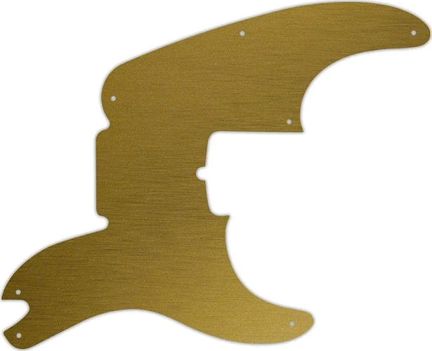 WD Custom Pickguard For Fender 60th Anniversary Precision Bass #14 Simulated Brushed Gold/Black PVC