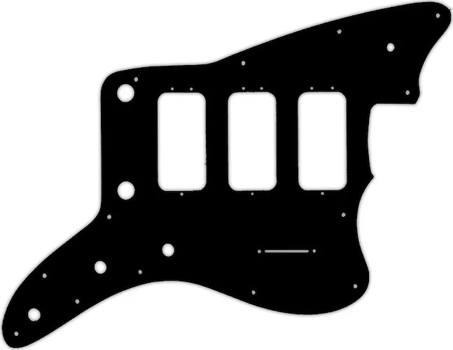 WD Custom Pickguard For Fender 60th Anniversary Triple Jazzmaster #03 Black/White/Black
