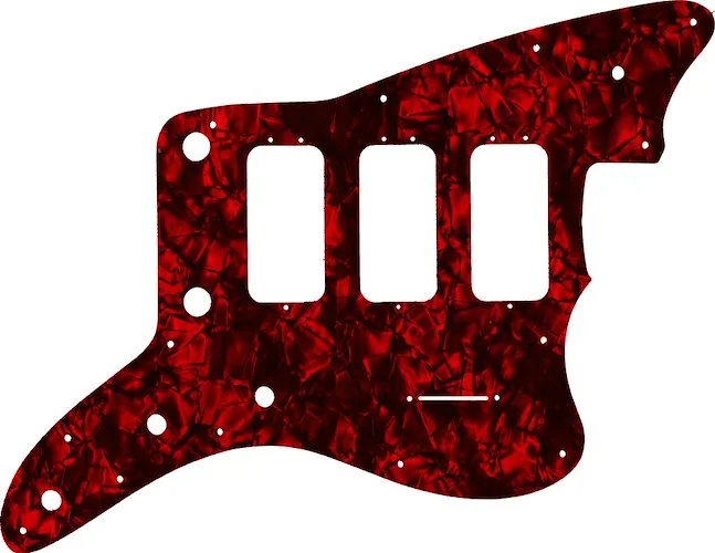 WD Custom Pickguard For Fender 60th Anniversary Triple Jazzmaster #28DRP Dark Red Pearl/Black/White/Black