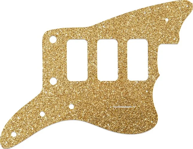 WD Custom Pickguard For Fender 60th Anniversary Triple Jazzmaster #60RGS Rose Gold Sparkle 