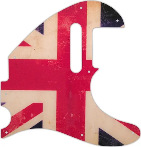 WD Custom Pickguard For Fender Acoustasonic Telecaster #G04 British Flag Relic Graphic