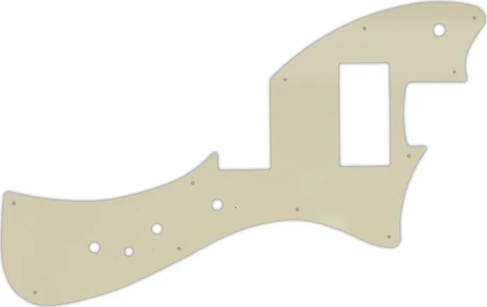 WD Custom Pickguard For Fender Alternate Reality Meteora HH #55 Parchment 3 Ply
