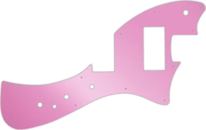 WD Custom Pickguard For Fender Alternate Reality Meteora HH #10P Pink Mirror (Used)