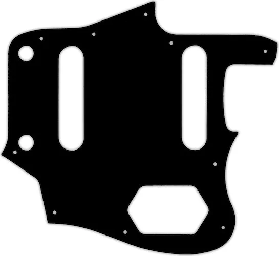 WD Custom Pickguard For Fender American Professional Jaguar #09 Black/White/Black/White/Black