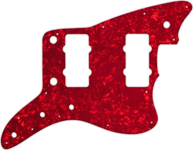 WD Custom Pickguard For Fender American Professional Jazzmaster #28R Red Pearl/White/Black/White