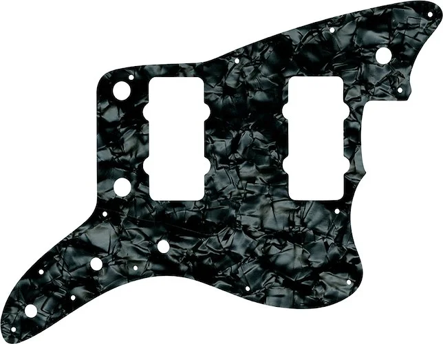WD Custom Pickguard For Fender American Professional Jazzmaster #28JBK Jet Black Pearl