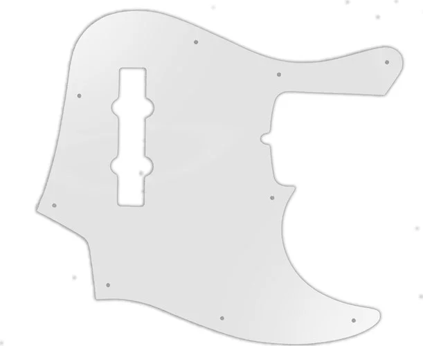 WD Custom Pickguard For Fender American Deluxe 21 Fret Jazz Bass#22 Translucent Milk White