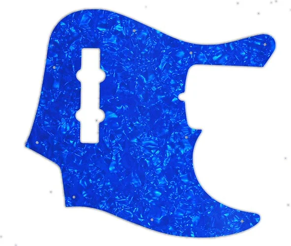 WD Custom Pickguard For Fender American Deluxe 21 Fret Jazz Bass#28BU Blue Pearl/White/Black/White