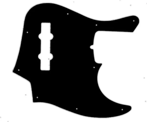 WD Custom Pickguard For Fender American Deluxe 21 Fret Jazz Bass#29 Matte Black