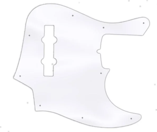 WD Custom Pickguard For Fender American Deluxe 21 Fret Jazz Bass#45 Clear Acrylic