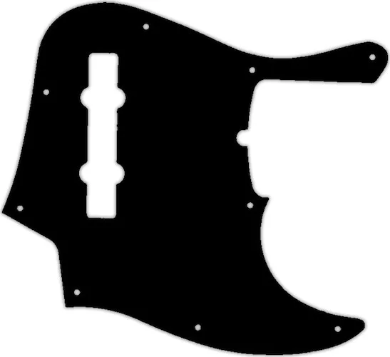 WD Custom Pickguard For Fender American Deluxe 21 Fret 5 String Jazz Bass #01 Black