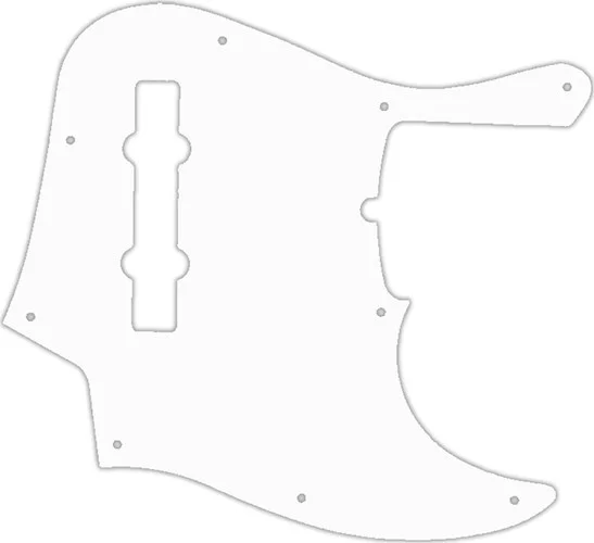 WD Custom Pickguard For Fender American Deluxe 21 Fret 5 String Jazz Bass #02 White