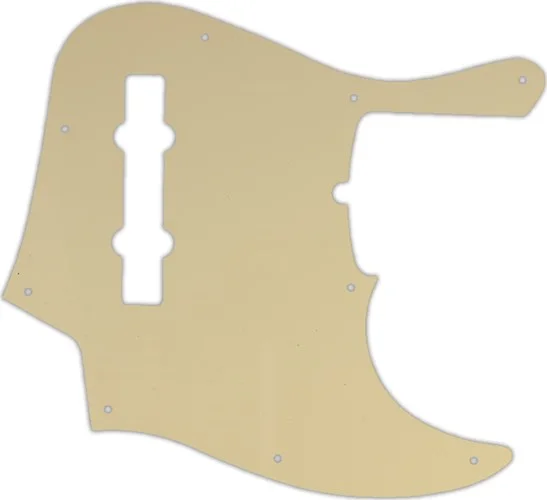 WD Custom Pickguard For Fender American Deluxe 21 Fret 5 String Jazz Bass #06B Cream/Black/Cream
