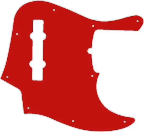 WD Custom Pickguard For Fender American Deluxe 21 Fret 5 String Jazz Bass #07 Red/White/Red