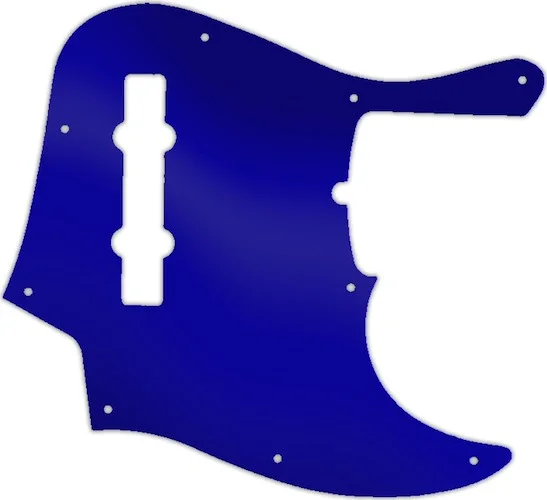 WD Custom Pickguard For Fender American Deluxe 21 Fret 5 String Jazz Bass #10DBU Dark Blue Mirror