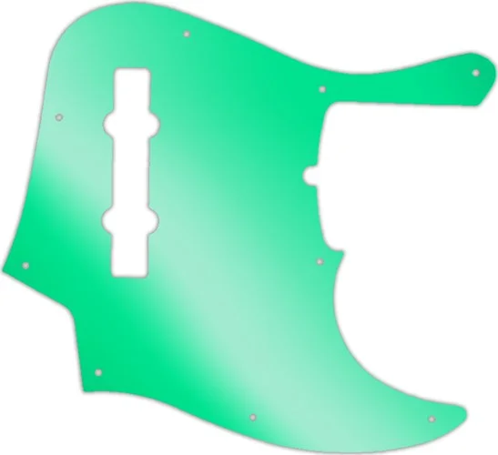 WD Custom Pickguard For Fender American Deluxe 21 Fret 5 String Jazz Bass #10GR Green Mirror