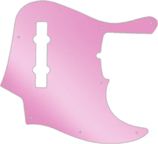 WD Custom Pickguard For Fender American Deluxe 21 Fret 5 String Jazz Bass #10P Pink Mirror