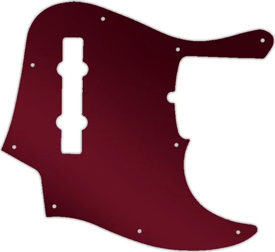 WD Custom Pickguard For Fender American Deluxe 21 Fret 5 String Jazz Bass #10R Red Mirror