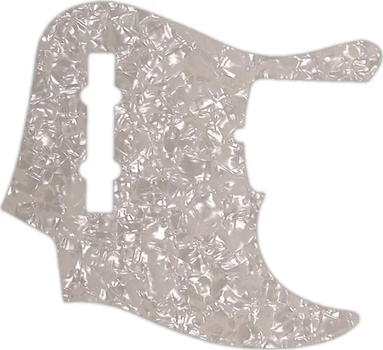 WD Custom Pickguard For Fender American Deluxe 21 Fret 5 String Jazz Bass #28A Aged Pearl/White/Blac