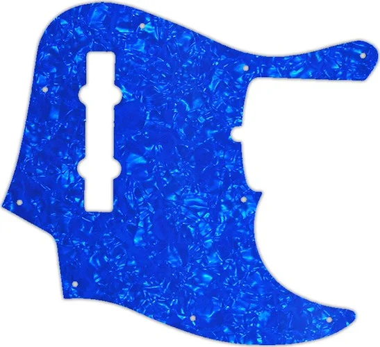 WD Custom Pickguard For Fender American Deluxe 21 Fret 5 String Jazz Bass #28BU Blue Pearl/White/Bla