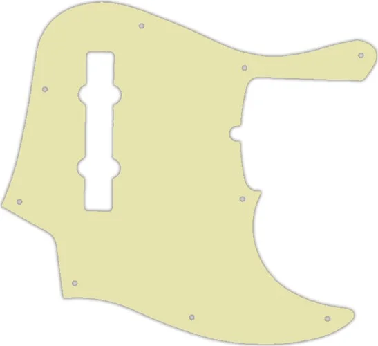 WD Custom Pickguard For Fender American Deluxe 21 Fret 5 String Jazz Bass #34S Mint Green Solid