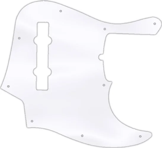 WD Custom Pickguard For Fender American Deluxe 21 Fret 5 String Jazz Bass #45 Clear Acrylic