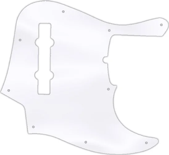 WD Custom Pickguard For Fender American Deluxe 21 Fret 5 String Jazz Bass #45T Clear Acrylic Thin