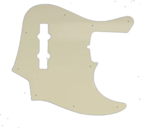 WD Custom Pickguard For Fender American Deluxe 21 Fret Jazz Bass#55S Parchment Solid