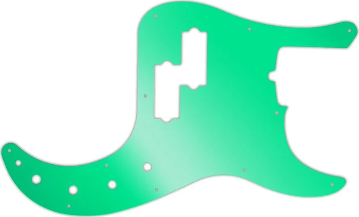WD Custom Pickguard For Fender American Deluxe 21 Fret Precision Bass #10GR Green Mirror