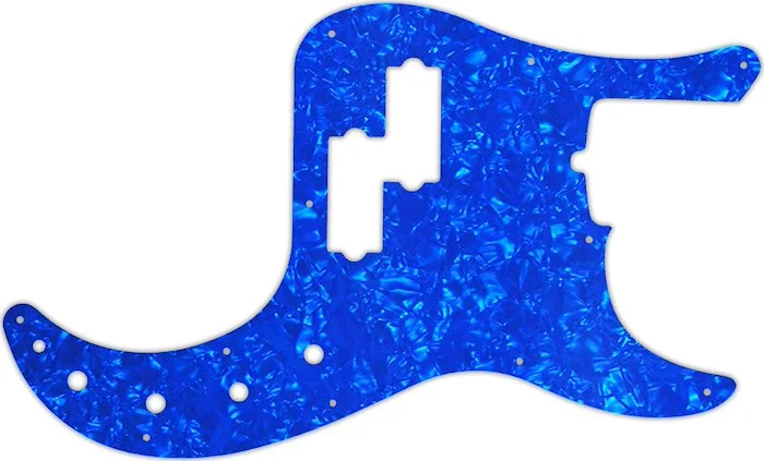 WD Custom Pickguard For Fender American Deluxe 21 Fret Precision Bass #28BU Blue Pearl/White/Black/W