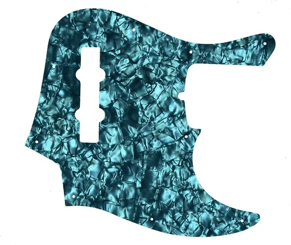 WD Custom Pickguard For Fender American Deluxe 21 Fret Jazz Bass#28AQ Aqua Pearl/Black/White/Black