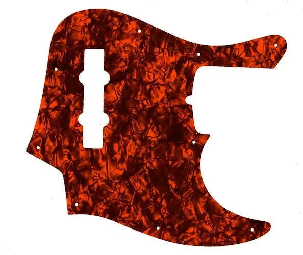 WD Custom Pickguard For Fender American Deluxe 21 Fret Jazz Bass#28OP Orange Pearl/Black/White/Black