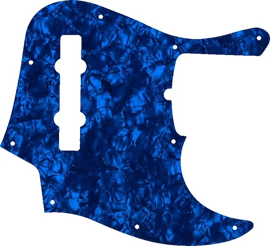 WD Custom Pickguard For Fender American Deluxe 21 Fret 5 String Jazz Bass #28DBP Dark Blue Pearl/Black/White/Black
