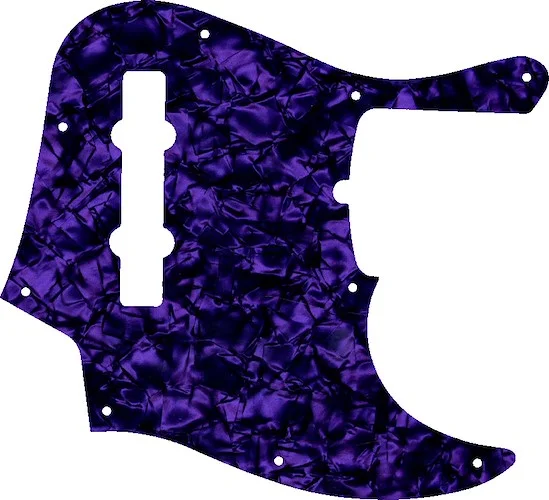 WD Custom Pickguard For Fender American Deluxe 21 Fret 5 String Jazz Bass #28PR Purple Pearl