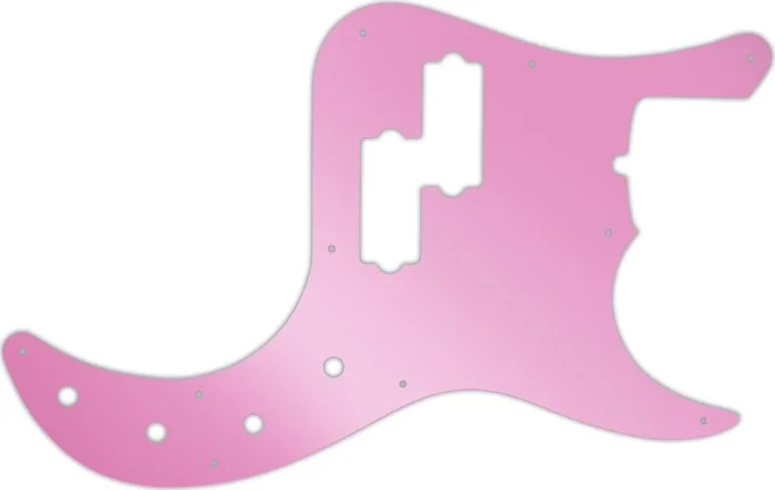 WD Custom Pickguard For Fender American Deluxe 22 Fret Precision Bass #10P Pink Mirror