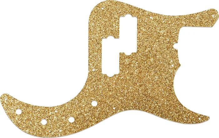 WD Custom Pickguard For Fender American Deluxe 22 Fret Precision Bass #60RGS Rose Gold Sparkle 