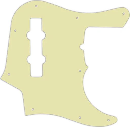 WD Custom Pickguard For Fender American Deluxe 1998-Present 22 Fret Jazz Bass #34T Mint Green Thin