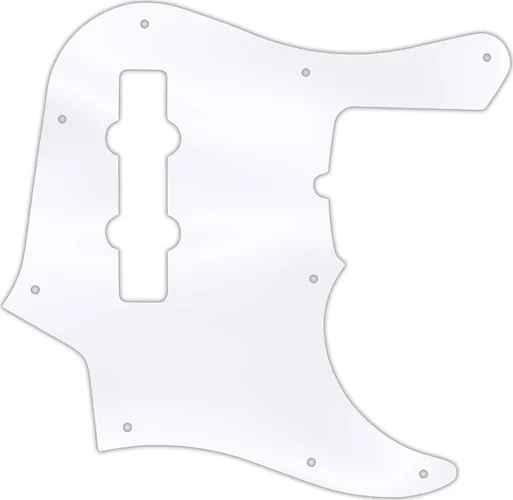 WD Custom Pickguard For Fender American Deluxe 1998-Present 22 Fret Jazz Bass #45T Clear Acrylic Thi