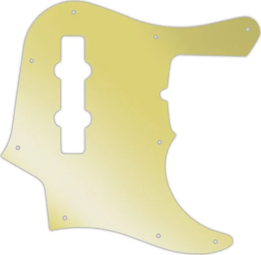 WD Custom Pickguard For Fender American Deluxe 1998-Present 22 Fret Jazz Bass #10GD Gold Mirror