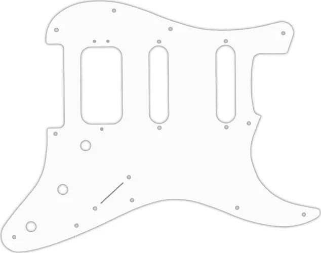 WD Custom Pickguard For Fender American Deluxe Stratocaster #02T White Thin