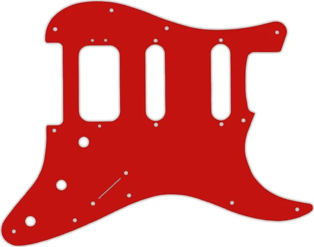 WD Custom Pickguard For Fender American Deluxe Stratocaster #07 Red/White/Red