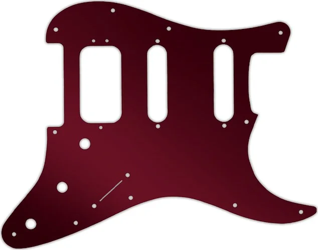 WD Custom Pickguard For Fender American Deluxe Stratocaster #10R Red Mirror
