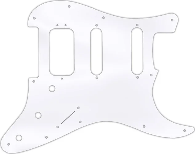 WD Custom Pickguard For Fender American Deluxe Stratocaster #45 Clear Acrylic