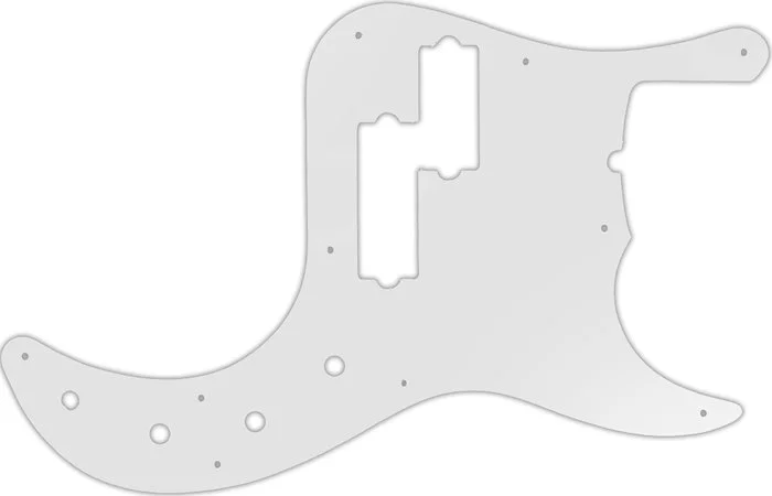 WD Custom Pickguard For Fender American Deluxe 5 String Precision Bass #22 Translucent Milk White